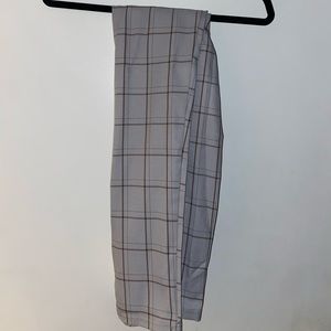 Plaid Light Blue/Brown slacks